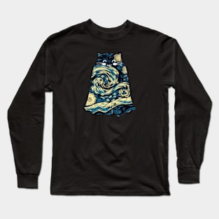 starry night  Boo Long Sleeve T-Shirt